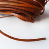 Cordón de cuero plano, marrón