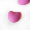 Corazón silicona alimentaria 17mm, rosa