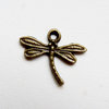 Charm libélula, bronce
