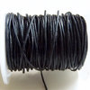 Cordón de algodón encerado 1mm, negro