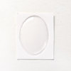 Cabuchón adhesivo ovalado transparente13x18mm