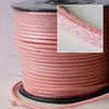 Cordón de antelina 2,5mm, rosa metalizada