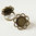 Base de anillo redondo Flor 14mm, bronce