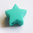 estrella de silicona alimentaria 15mm, verde truquesa