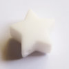 estrella de silicona alimentaria 15mm, Blanco