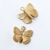 Colgante de mariposa mini de latón, dorado
