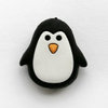 Pingüino de silicona alimentaria 20mm, negro