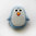 Pingüino de silicona alimentaria 20mm, azul