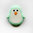 Pingüino de silicona alimentaria 20mm, verde